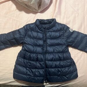Moncler Kids Navy Blue Puffer Jacket